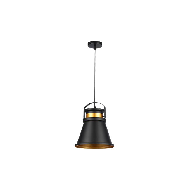 Závesná lampa Tao E27 25 cm – čierna / medená