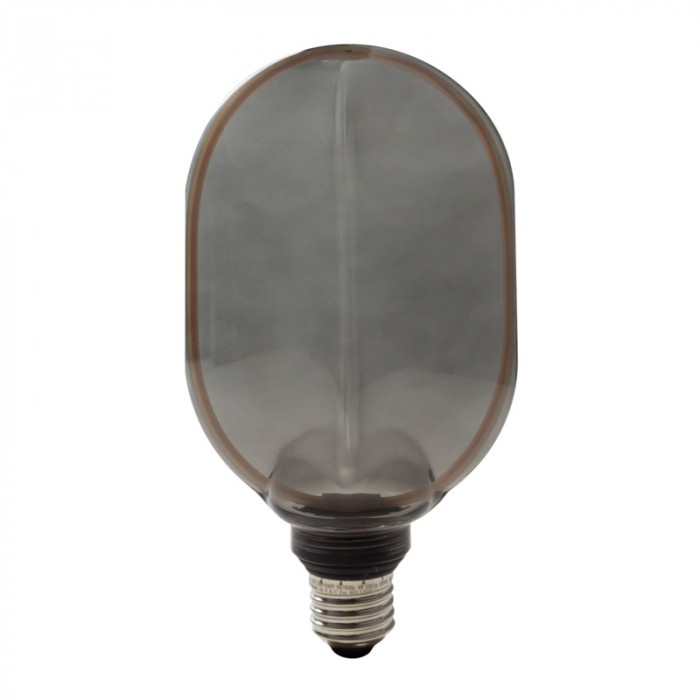 Dekoratívna LED žiarovka s elegantným dymovým sklom 4W 100lm E27 Ø100