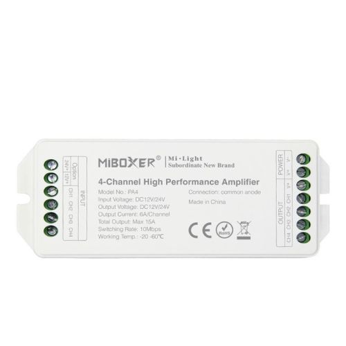 Zosilovač LED RGBW RF 12/24 15A